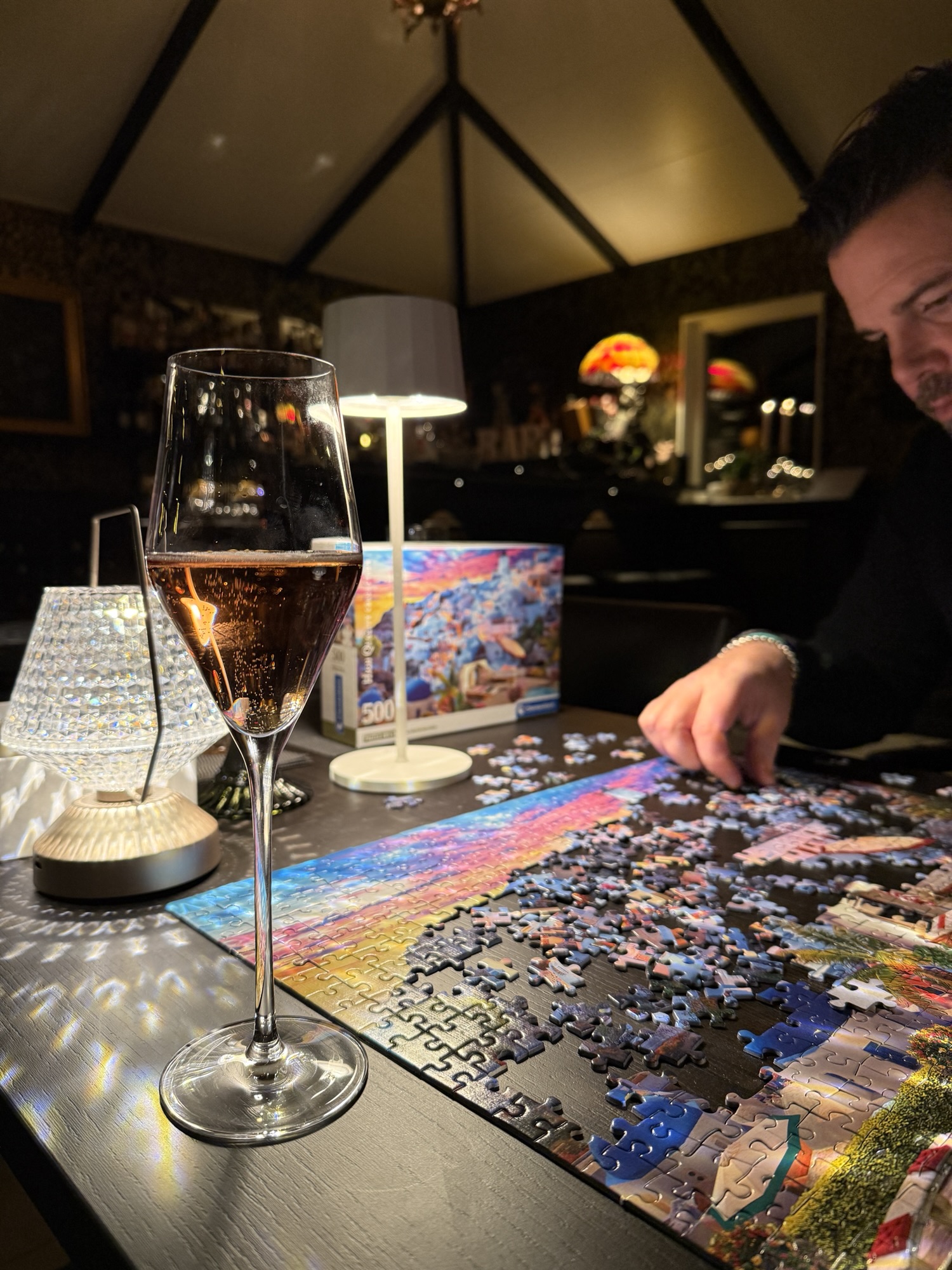 Kväll på restaurang Glassery i Örebro, utemiddag för två